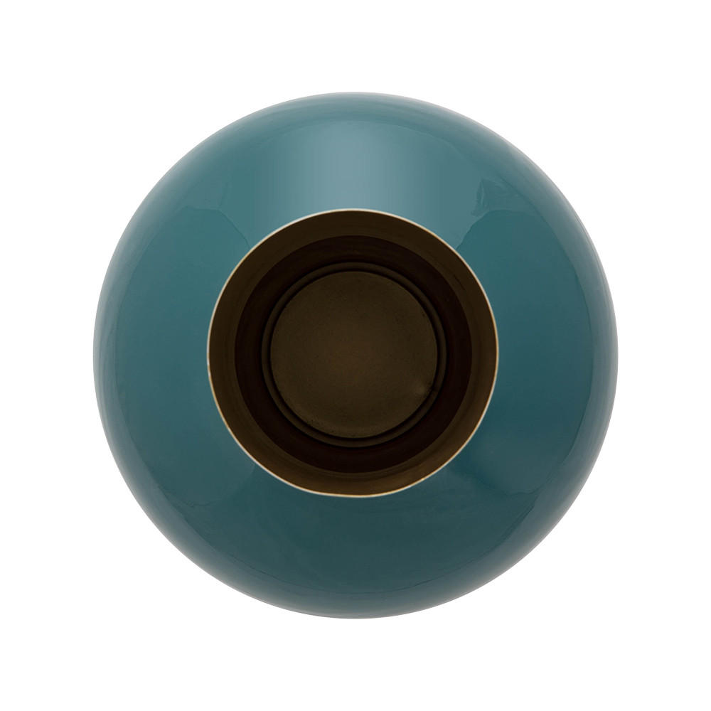 VASE Metal medium dark grün 24x40 cm - Dunkelgrün, Metall (40cm) - Pip Studio