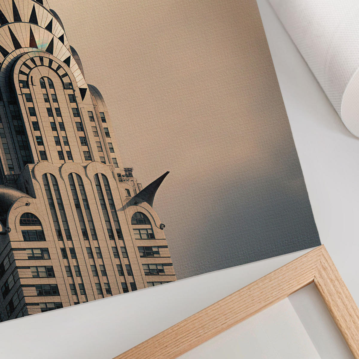 POSTER - 29x42 cm - Elowen - Die Architektur des Gebäudes - Grau, Textil (29/42/0.1cm) - TULUP