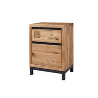 KOMMODE Wildeiche 56x40x74 natur geölt VILLANDERS #132 - Braun, Holz (56/74/40cm) - Massivmoebel24