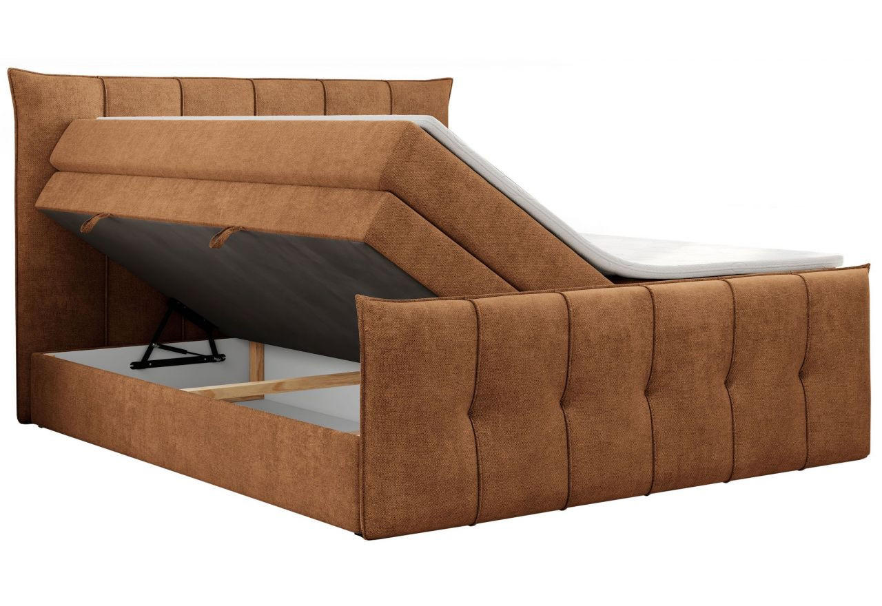 Thumbnail - KS Home Concept Boxspringbett, Rost, Textil, H4, 200x200 cm, Schlafzimmer, Betten, Boxspringbetten