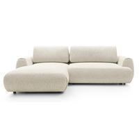 ECKSOFA mit Schlaffunktion 270 cm Ralto, Links, Creme - Creme, Holz (270/167cm) - Emporius