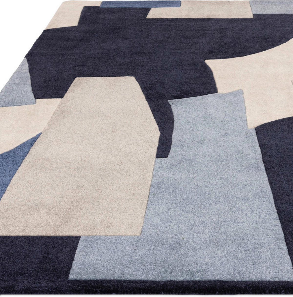 TEPPICH modern Design SEGGY Blau 120 x 170 cm - Blau, Textil (120/170cm) - Novatrend