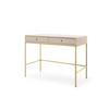 KONSOLETISCH - Konsole Melody Beige + Gold - Beige/Goldfarben, Holzwerkstoff (50/104/78cm) - Möblo