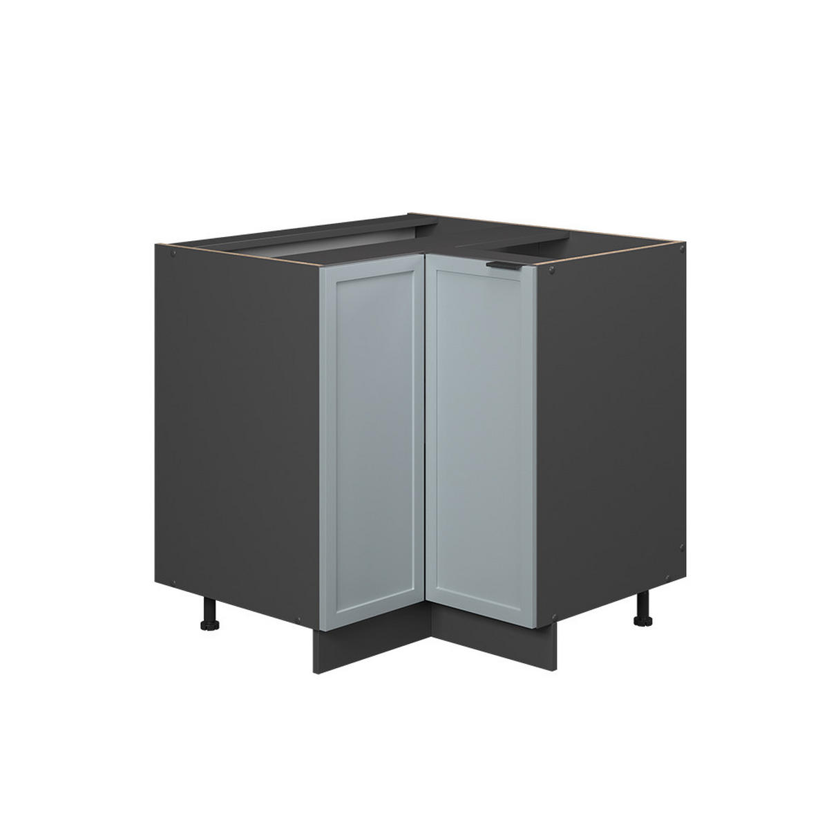 ECKUNTERSCHRANK Fame-Line Hellblau-grau 80.5 cm ohne AP - Anthrazit/Blaugrau, Holzwerkstoff (80.5/82/51.6cm) - Vicco