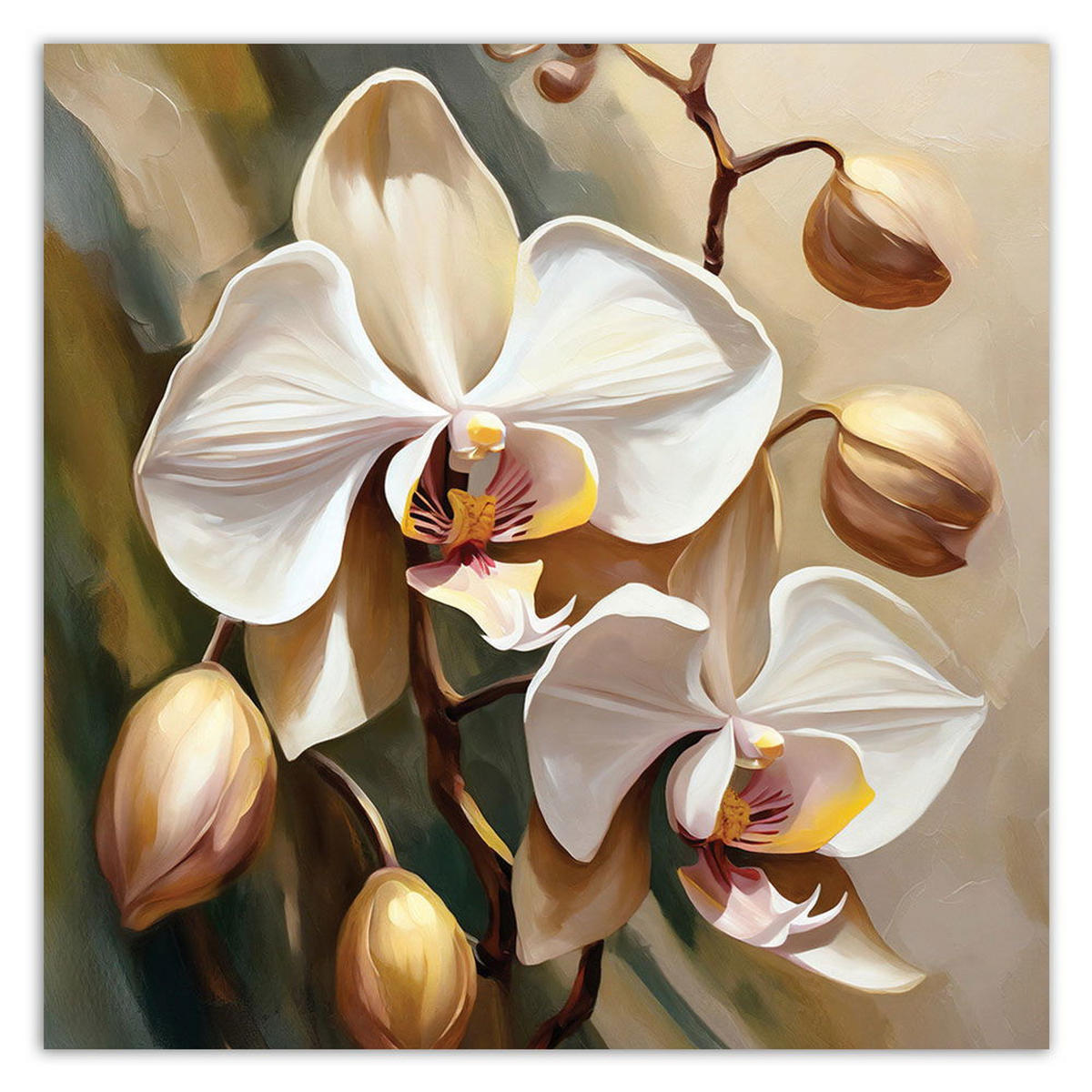 KUNSTDRUCK Gold 40/40 cm - Goldfarben, Textil (40/40cm) - KUNSTLOFT