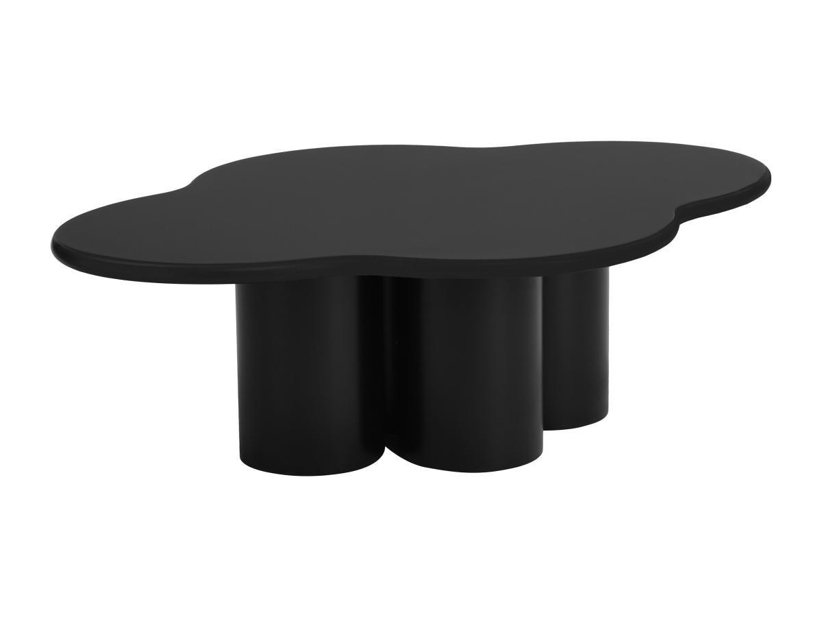 COUCHTISCH - MDF - Schwarz - YAVINA - Schwarz, Holz (110/80/34cm) - Vente-Unique