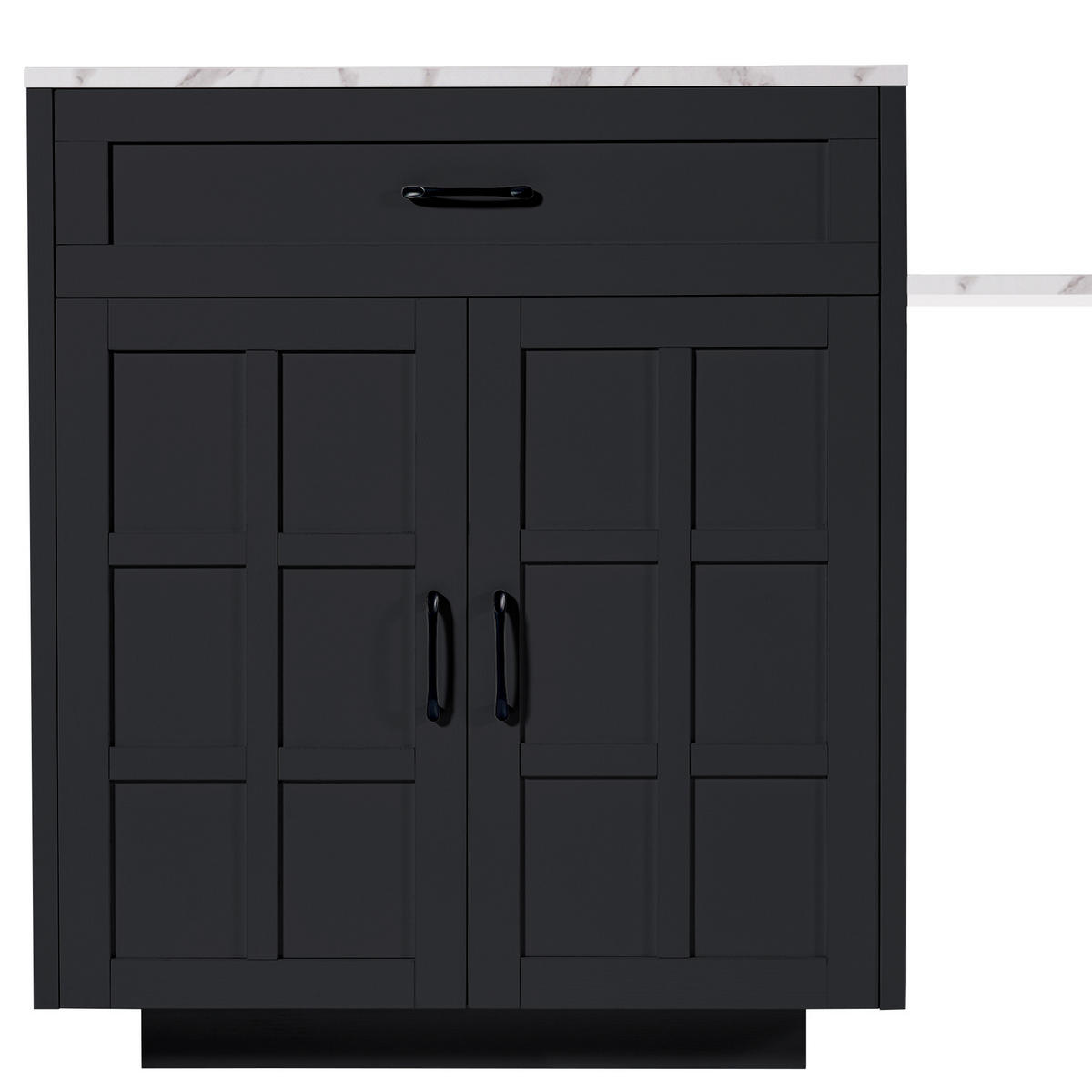 BARTISCH DE-41230 133-202/70/93,5 cm mit ausziehbarer Tischplatte und Stauraum Schwarz - Schwarz, Holzwerkstoff (133/93.5/70cm) - ComfortXL