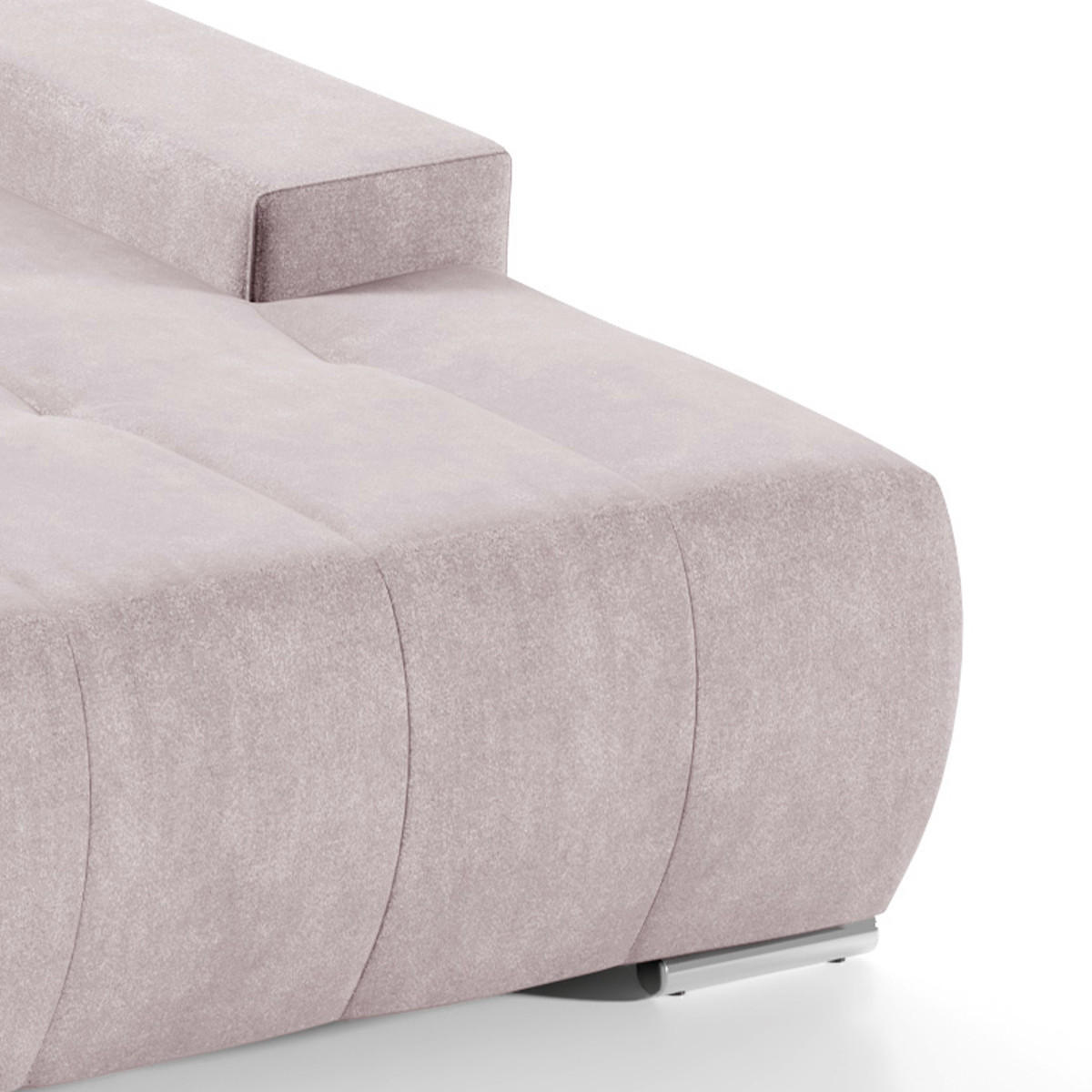ECKSOFA Jonas 4 Sitzplätze Rose - Pink, Holzwerkstoff (265/185cm) - Petits-meubles