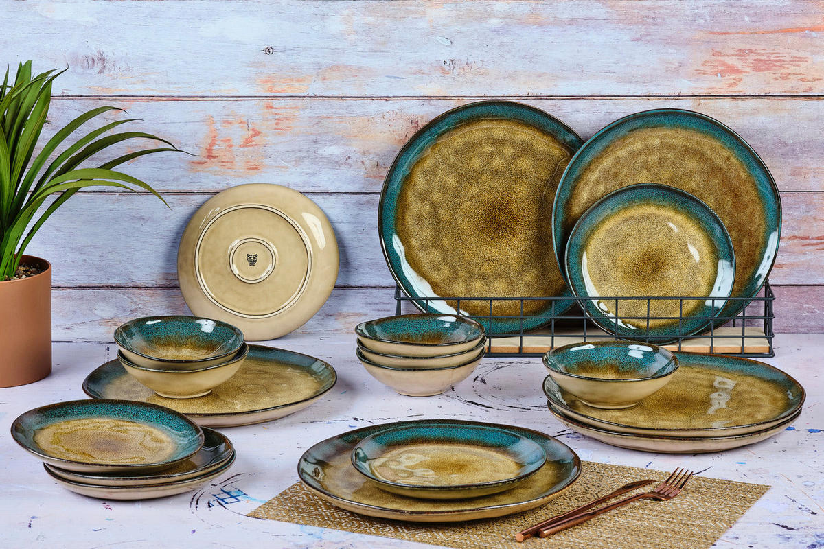 SERVICE Die Essentials Island - 18 Teile - Land & sea - Braun, Keramik (1/1/1cm) - Björn