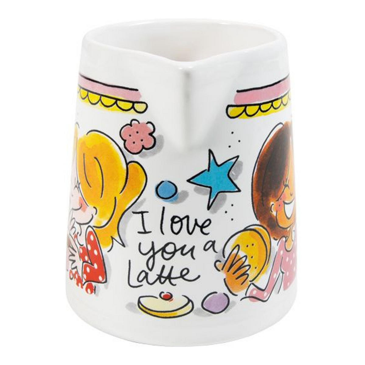 MILCHKANNE Hast du Milch? in Bunt - 9cm - Multicolor, Keramik (0.5L) - Blond Amsterdam