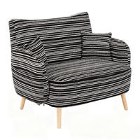 2-SITZER SOFA boucle schwarz kompakt 121cm - Schwarz, Textil (121/87/81.5cm) - Urban Meuble
