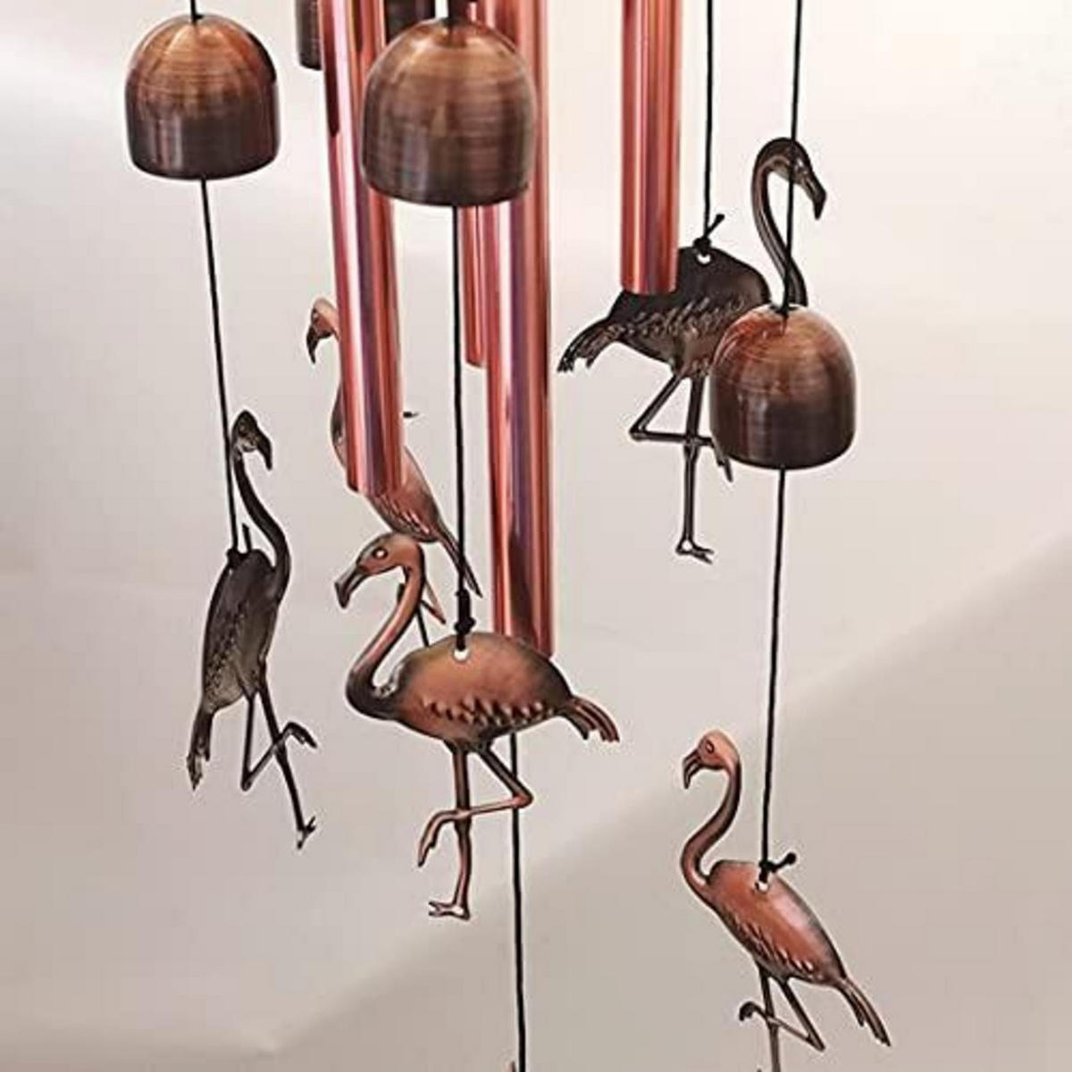 WINDSPIEL Flamingo Aluminium 90 cm - Bronzefarben, Metall (90/15/15cm)