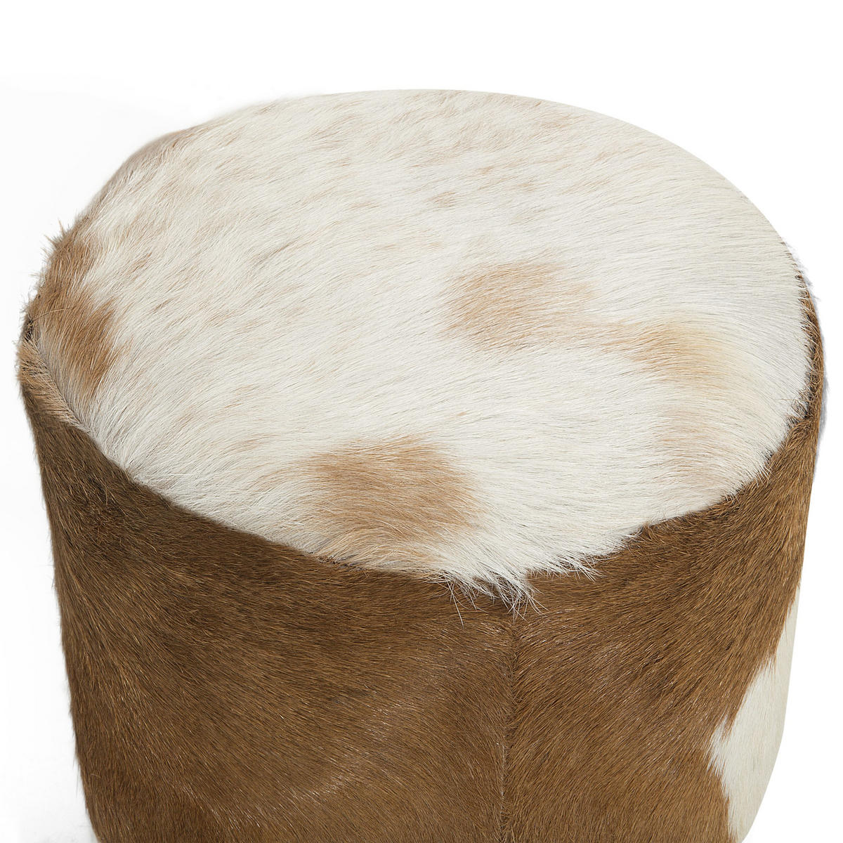 HOCKER Kent 30/30/42 cm - Braun, Leder (30/42/30cm) - Beliani