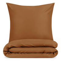 BETTWÄSCHE 3-teilig, 155/200 cm & 2x 40/80 cm, Braun - Braun, Textil (155/200cm) - Blumtal