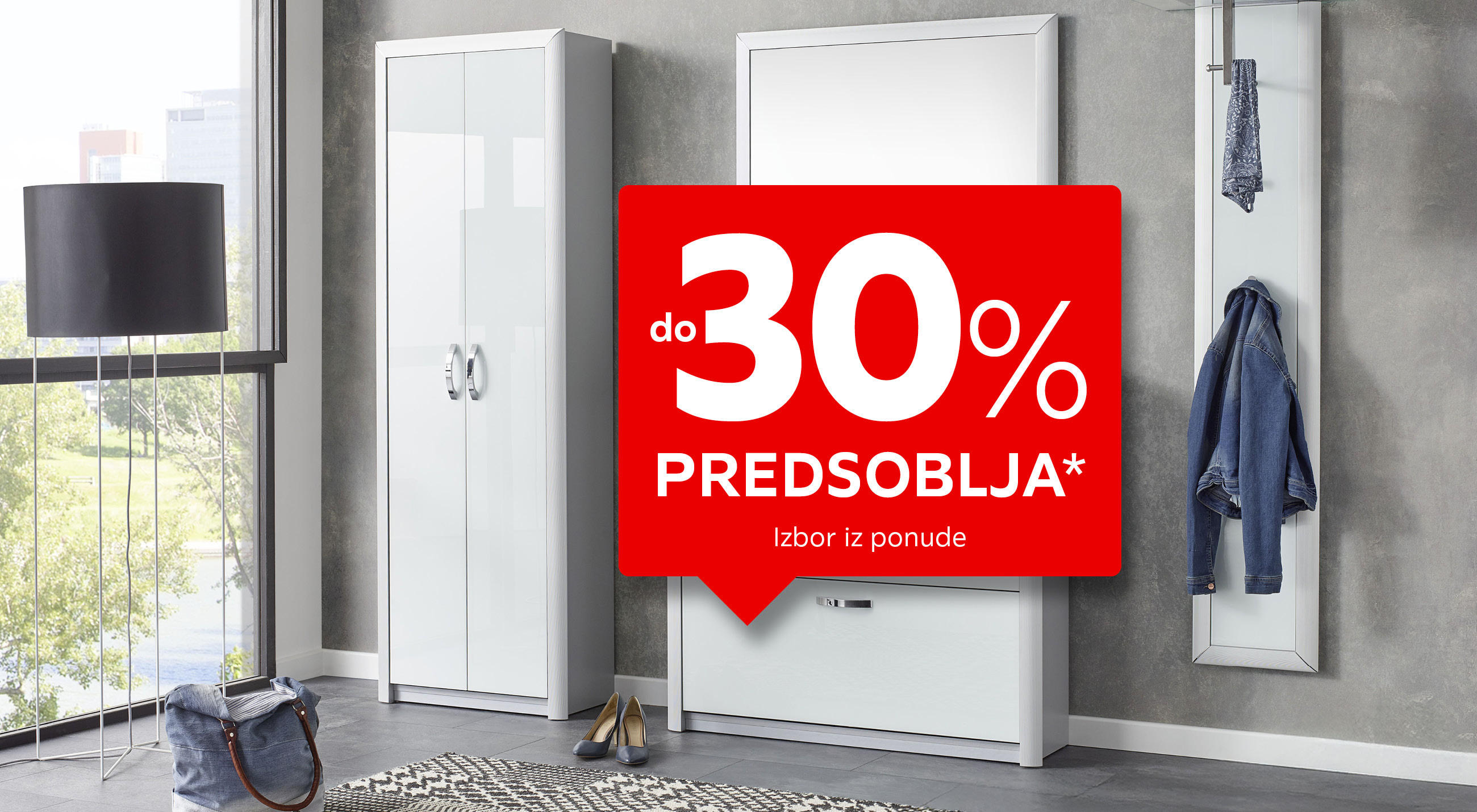 do 30% predsoblja* izbor iz ponude