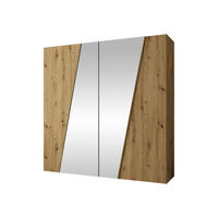 DREHTÜRENSCHRANK Zen 2L 200 cm - Goldfarben/Schwarz, Holzwerkstoff/Kunststoff (200/202/50cm) - MIRJAN24