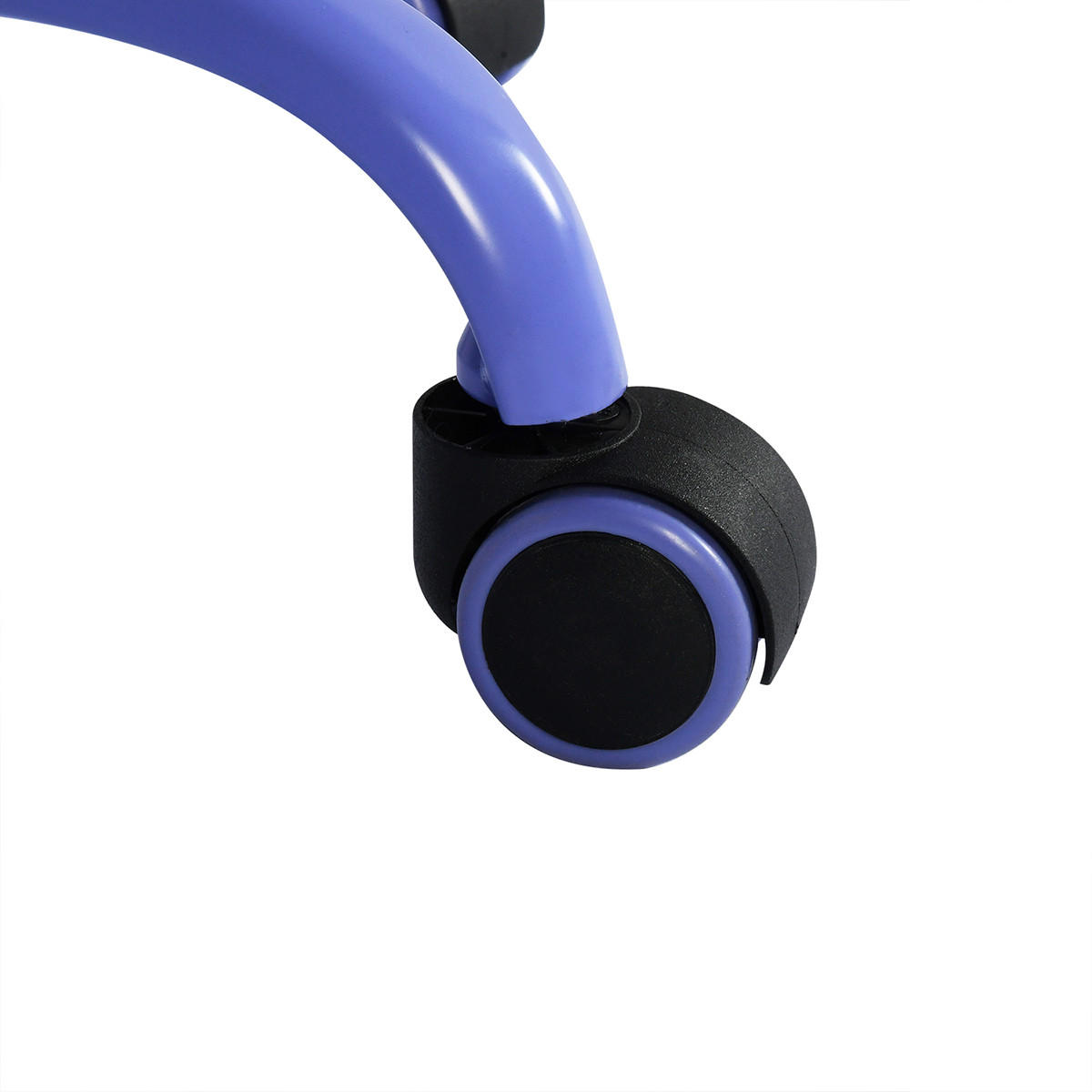 DREHSTUHL Leder Kunststoff Lila - Lila, Kunststoff/Metall (38/85/39cm) - Urban Meuble