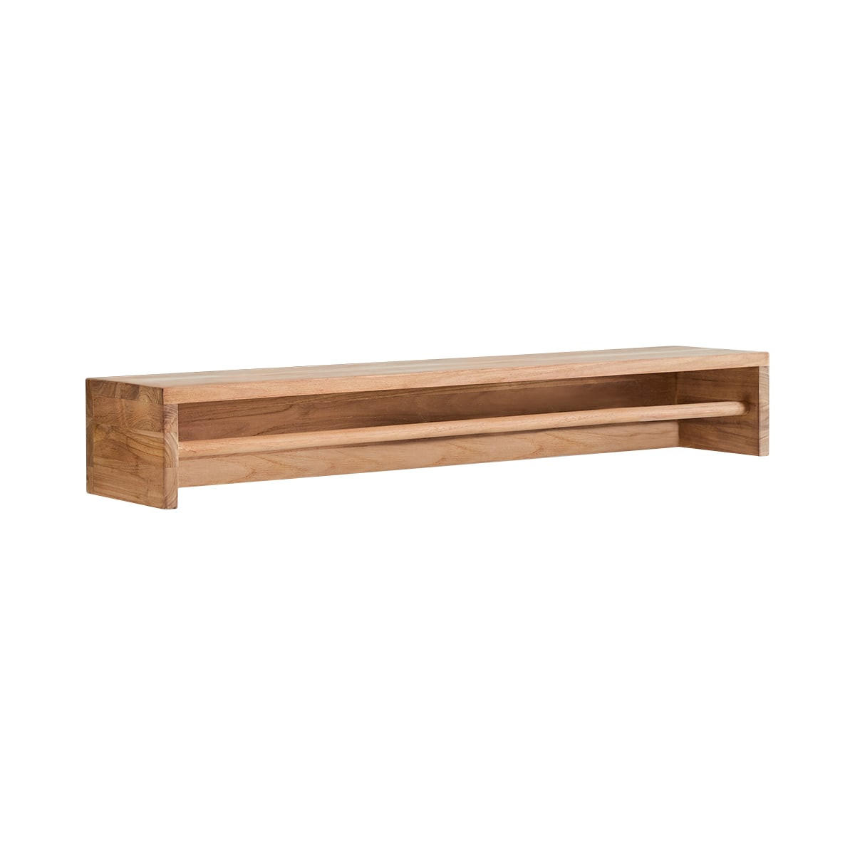 HANDTUCHHALTER Ugo Natur aus Teak - Naturfarben, Holz (100/15/20cm) - Tikamoon