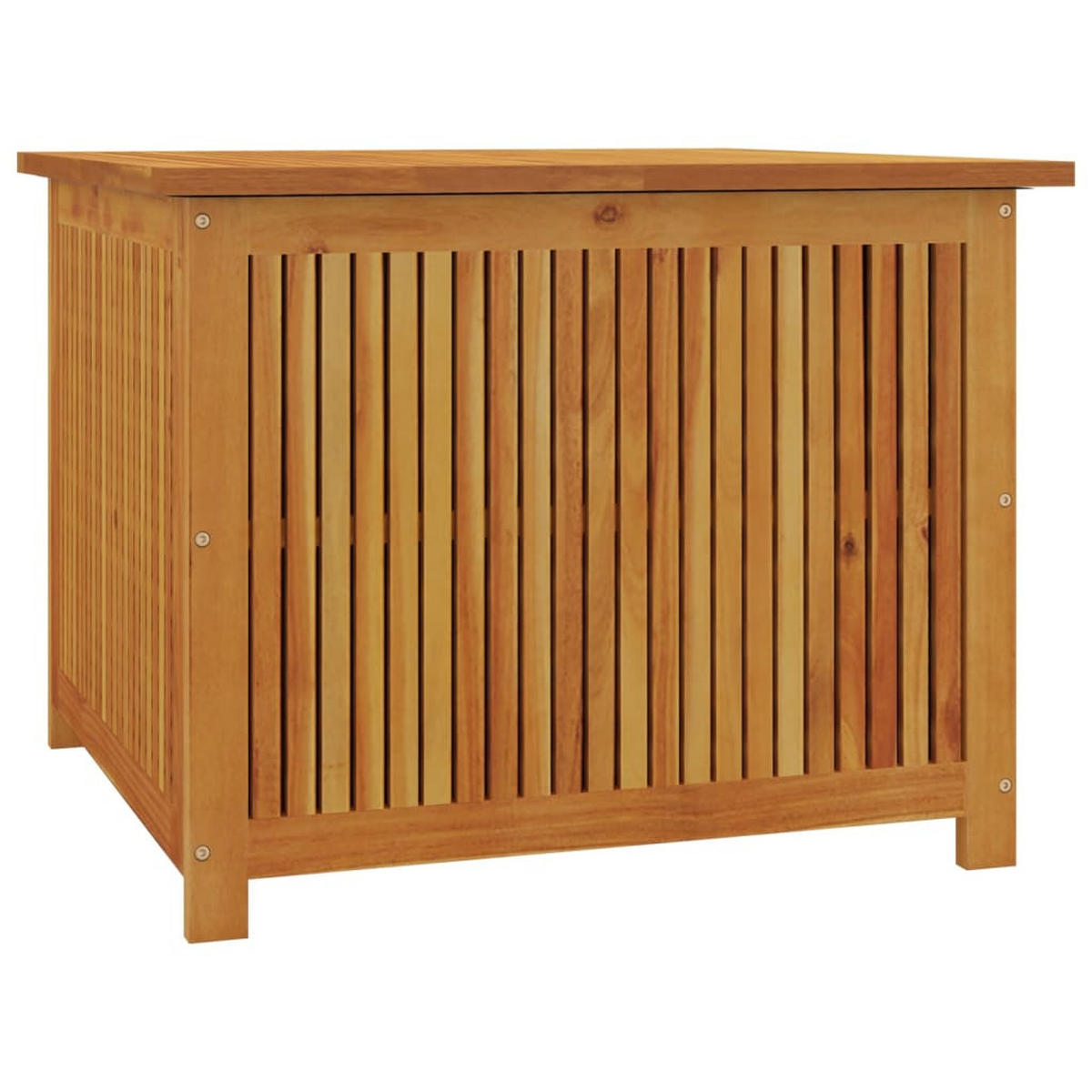 GARTENBOX 75x75x58 cm Massivholz Akazie - Braun, Holz (75/58/75cm) - furnicato