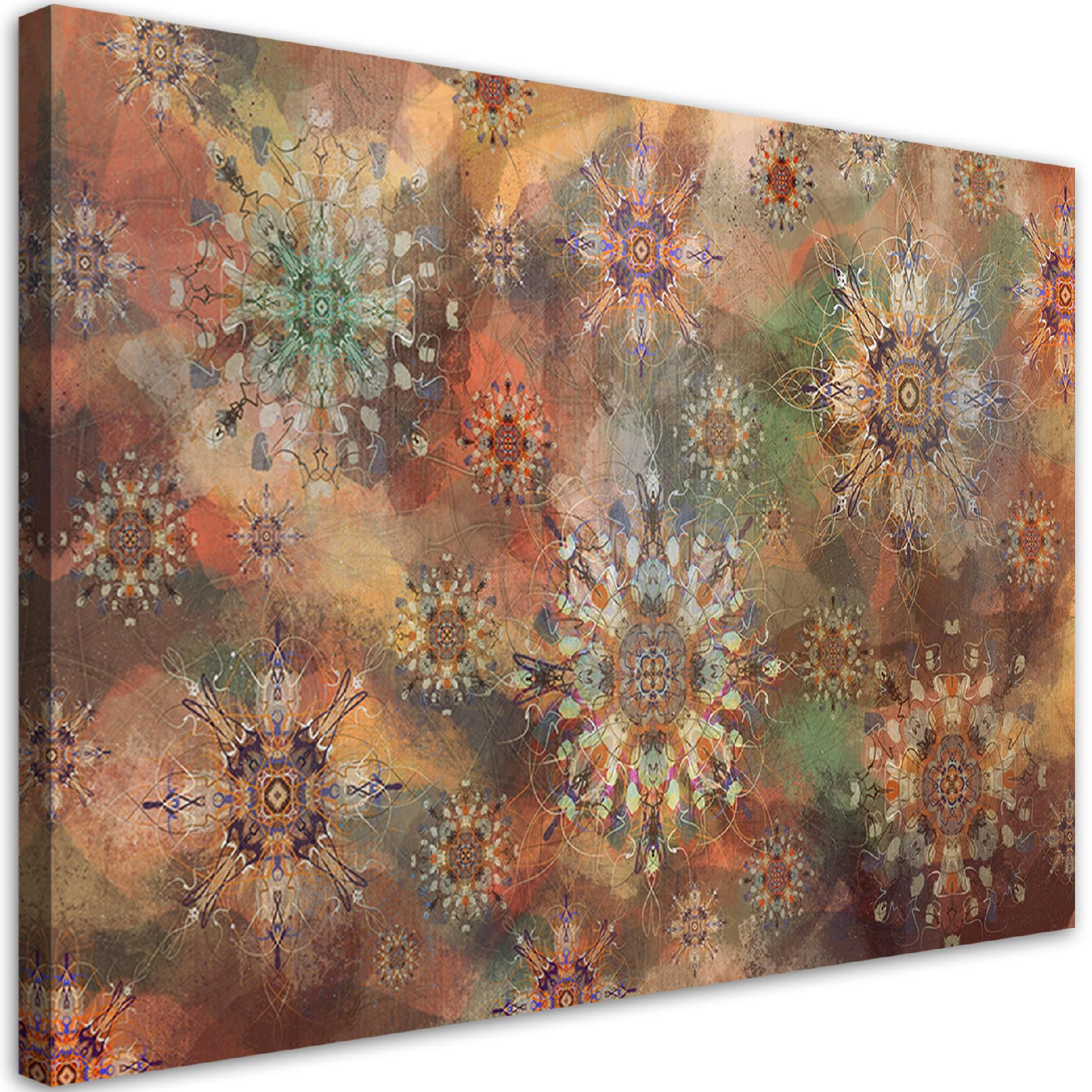 WANDBILD mosaik der sterne - Orange, Textil (60/40cm) - Feeby