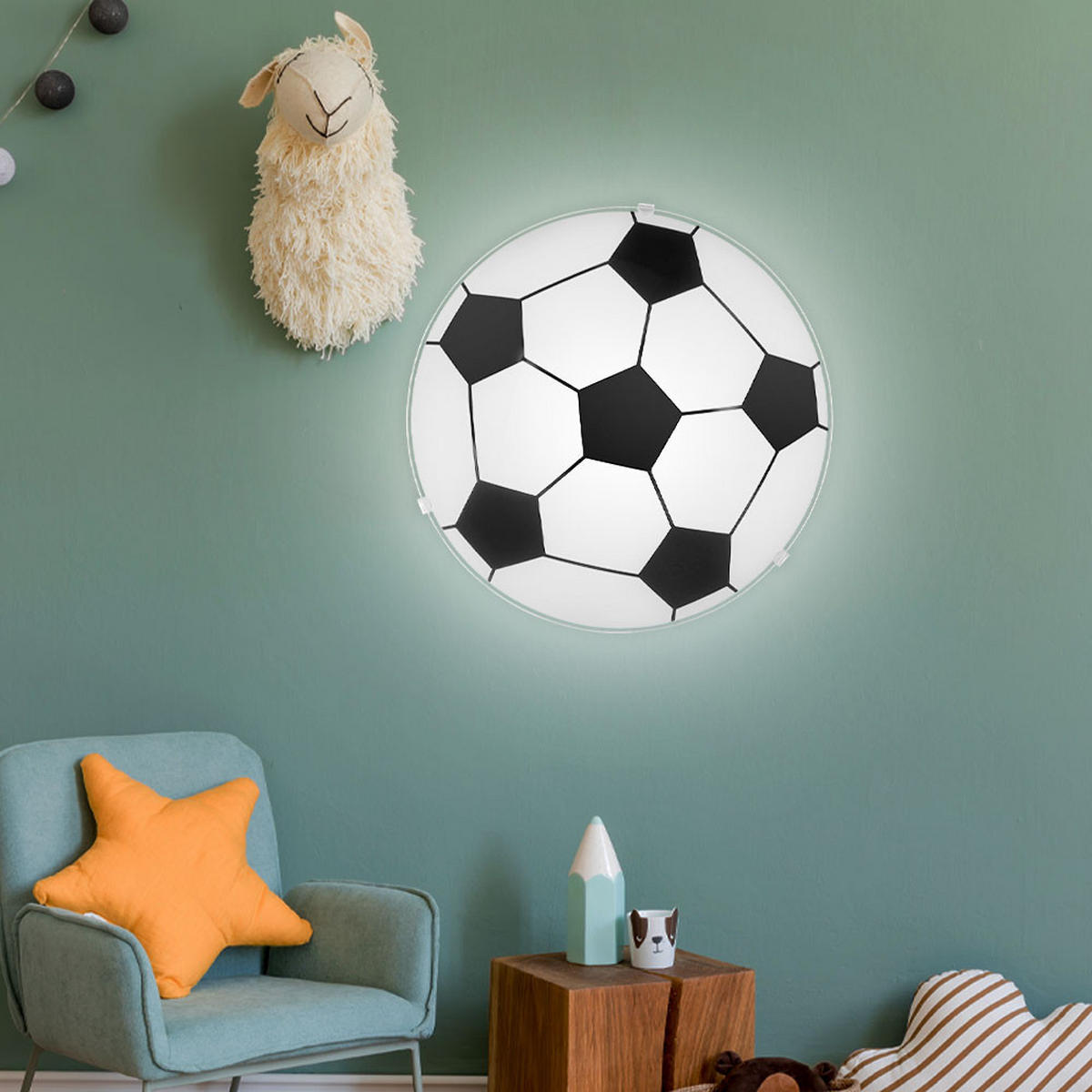 LED DECKENLEUCHTE Metall Schwarz Weiß - Weiß, Metall (25/25/8cm) - Globo Lighting