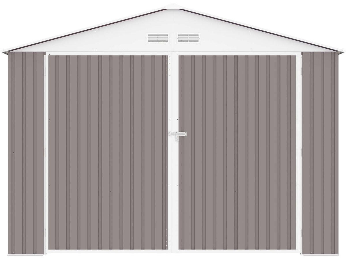 METALL-GARAGE PVC nevada - Hellgrau, Metall (370/235/470cm) - Habitat Garten