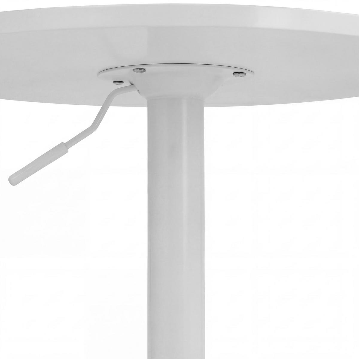 STEHTISCH rund 60 cm Holz Weiß/Weiß - Weiß, Holz/Metall (60/60/85cm) - CLP