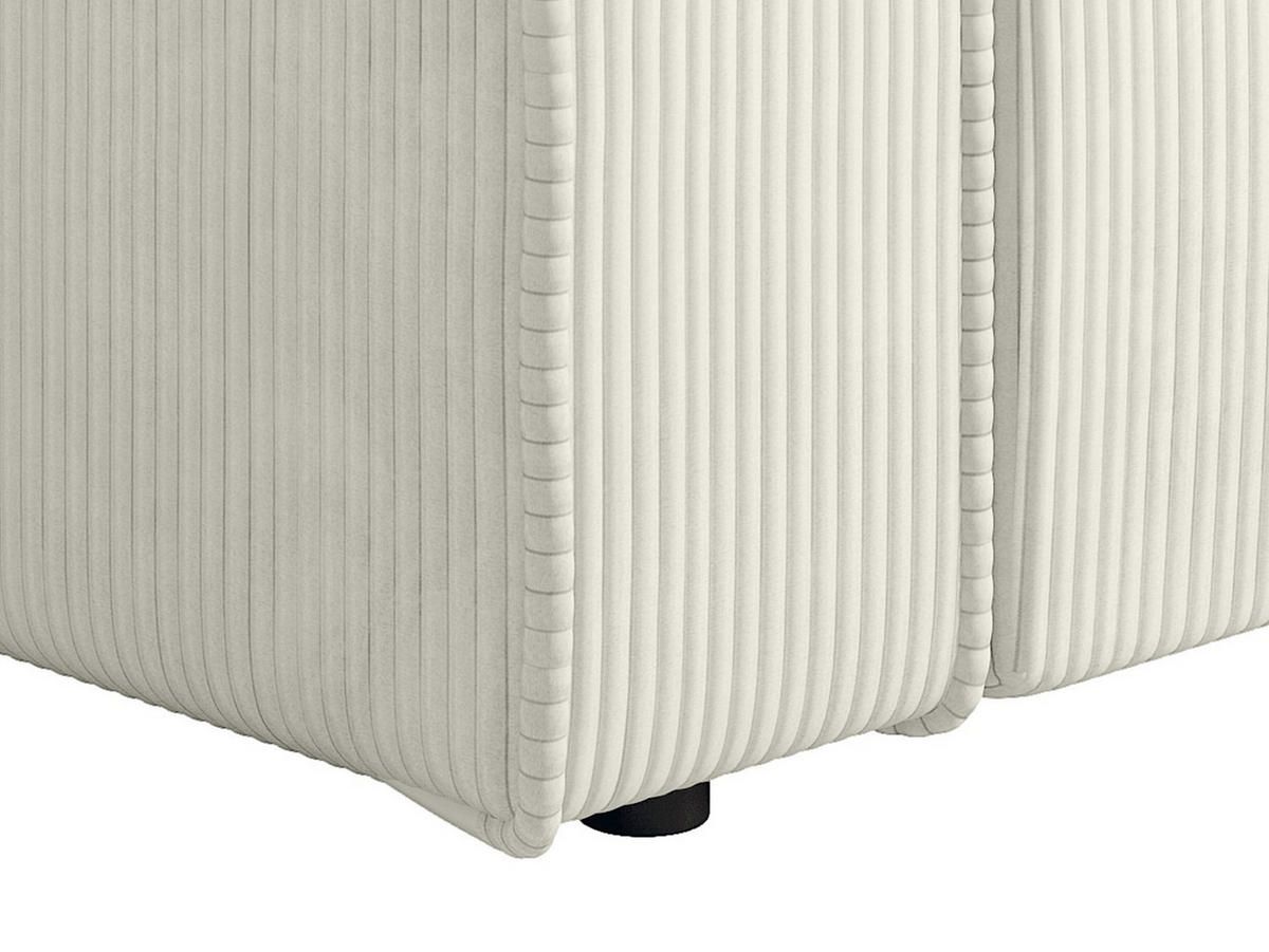 SESSEL mit gerader Rückenlehne - 1 Person-Sitzer - Samt, Stoff - Weiß - - Weiß, Textil (120/85/86cm) - Vente-Unique