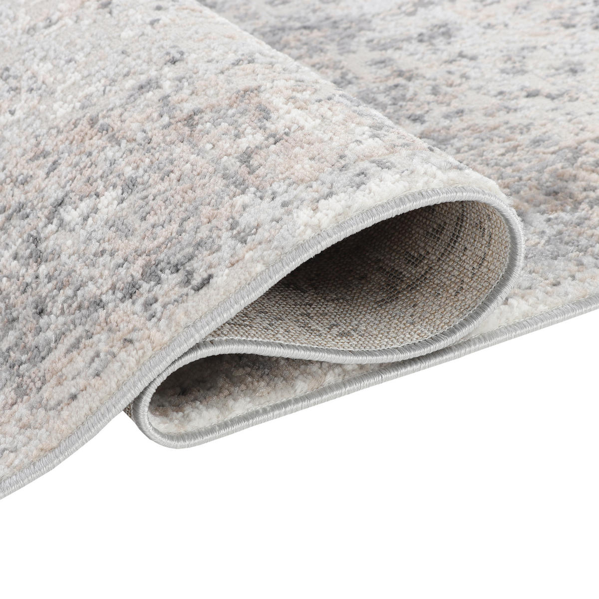 TEPPICHLÄUFER VALLEY hellgrau vintage 80/300 cm - Hellgrau, Textil (80/300cm) - Tapiso