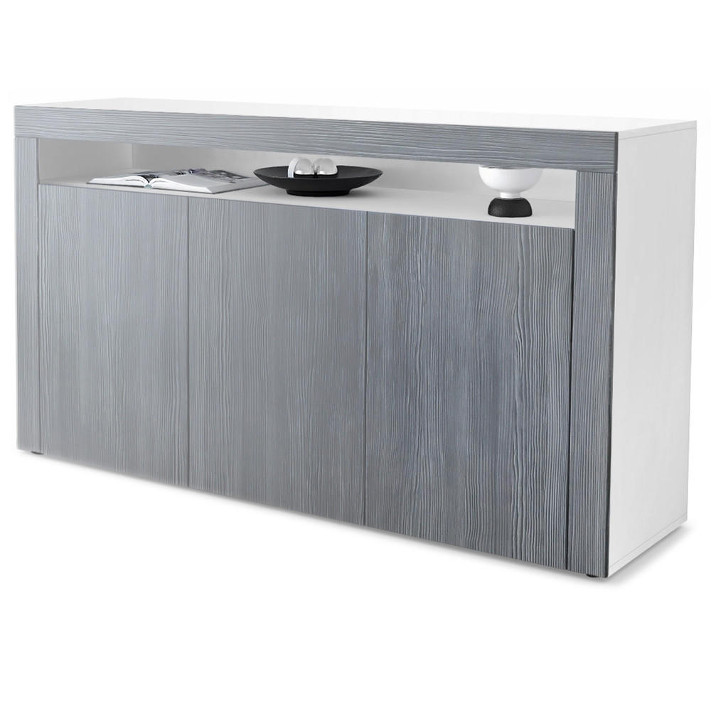SIDEBOARD Valencia Avola-Anthrazit / Avola-Anthrazit - Anthrazit, Holzwerkstoff (155/92/40cm) - Vladon