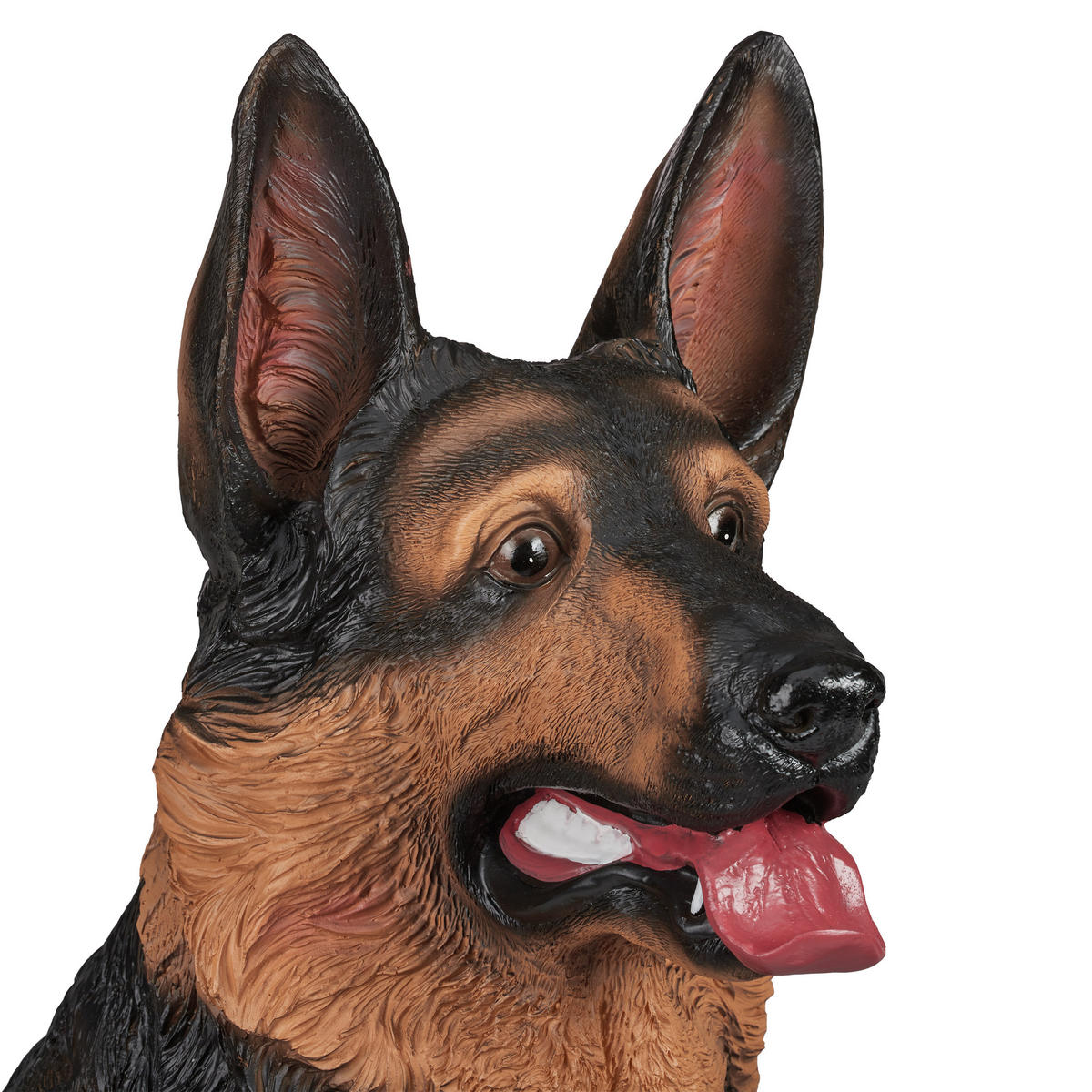 SCHÄFERHUND Figur - Multicolor, Kunststoff (39/85/55cm) - Relaxdays