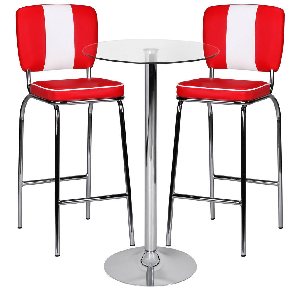 Thumbnail - Kadima Design Stehtisch, Silber, Glas, Rund, Säule, 60x105x60 cm, Esszimmer, Barmöbel, Bartische