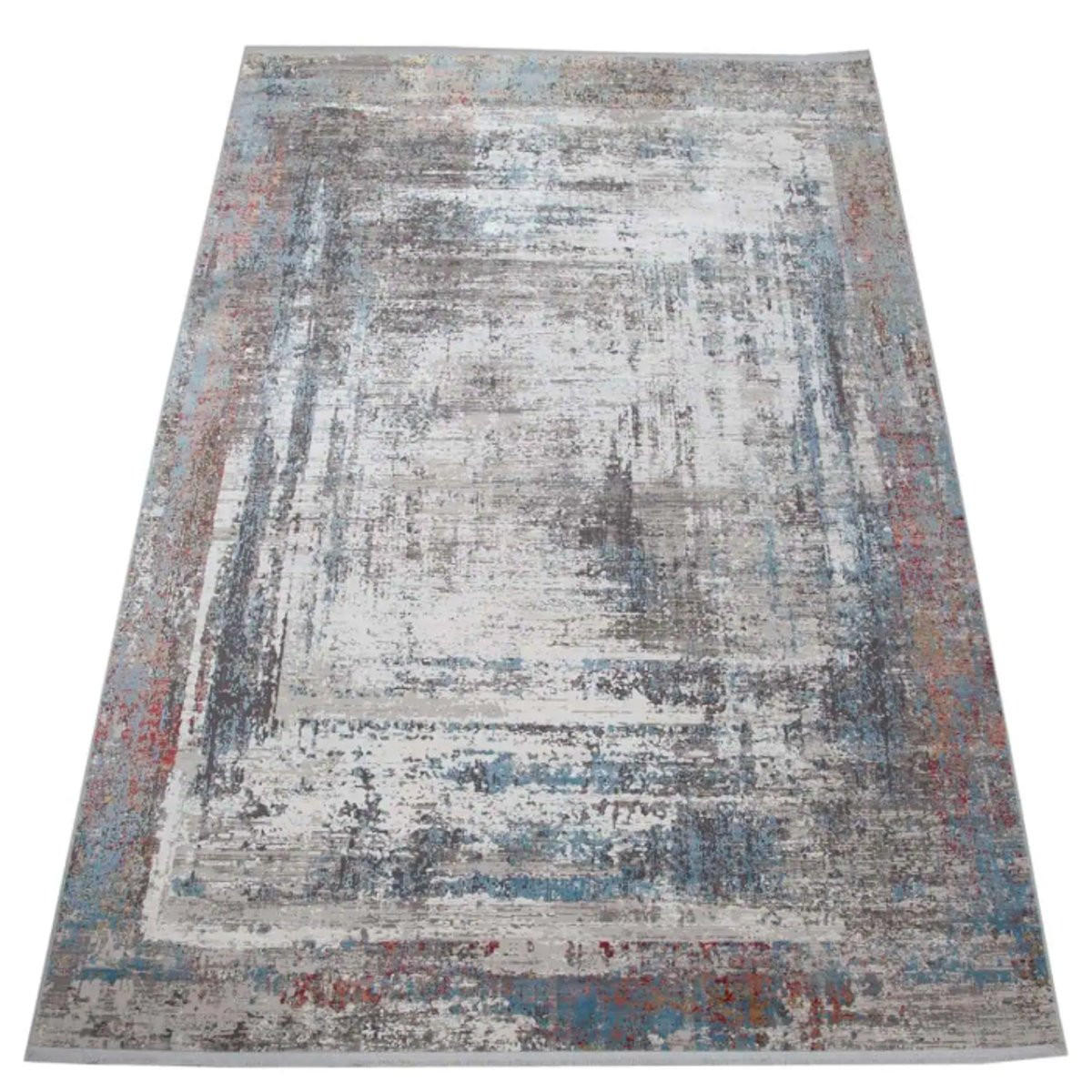 TEPPICH modern Wohn-/Schlafzimmer Viskose BRODERIE Blau 300x400 cm - Blau, Textil (300/400cm) - Novatrend