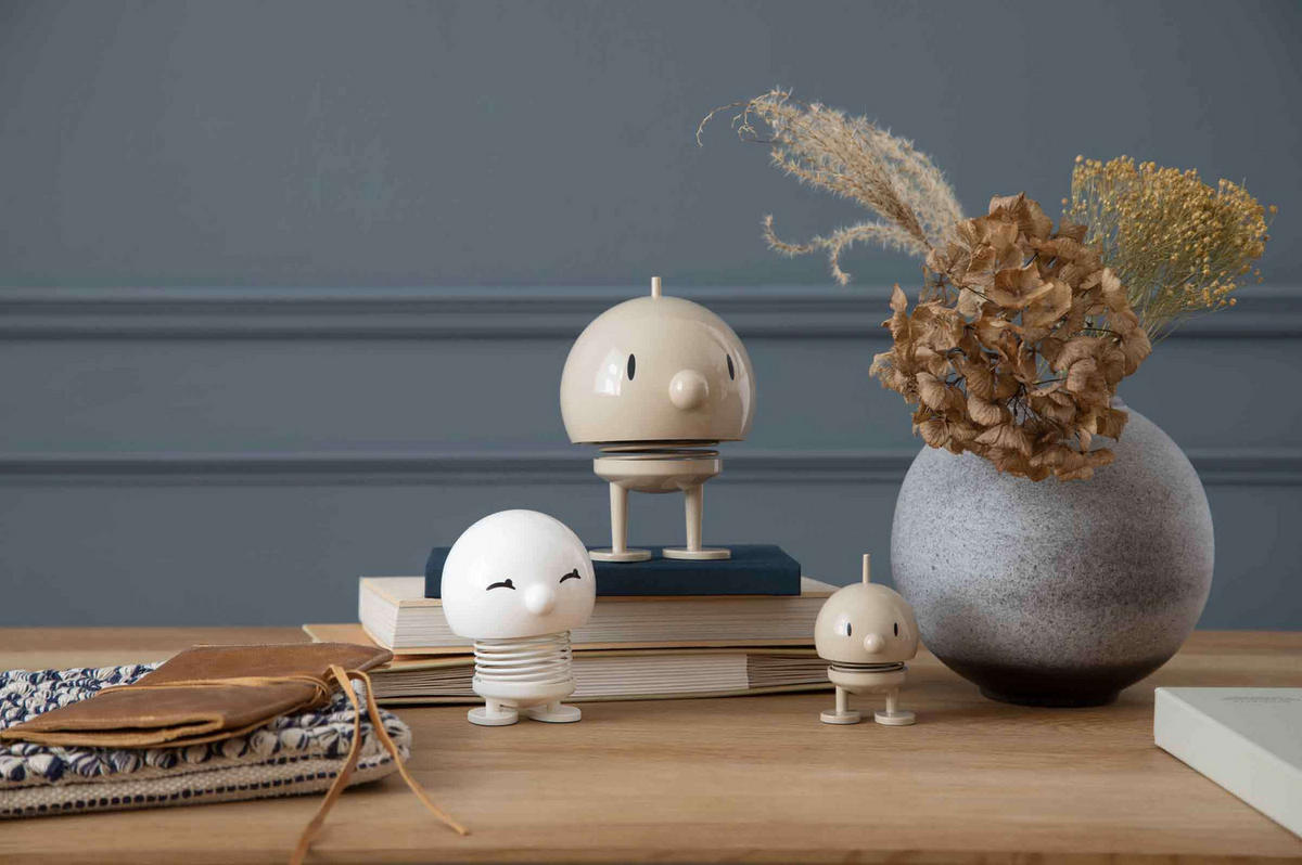 DEKOFIGUR Bimble M weiß 9,5 cm - Weiß, Kunststoff (8.5/9.5/7.4cm) - Hoptimist