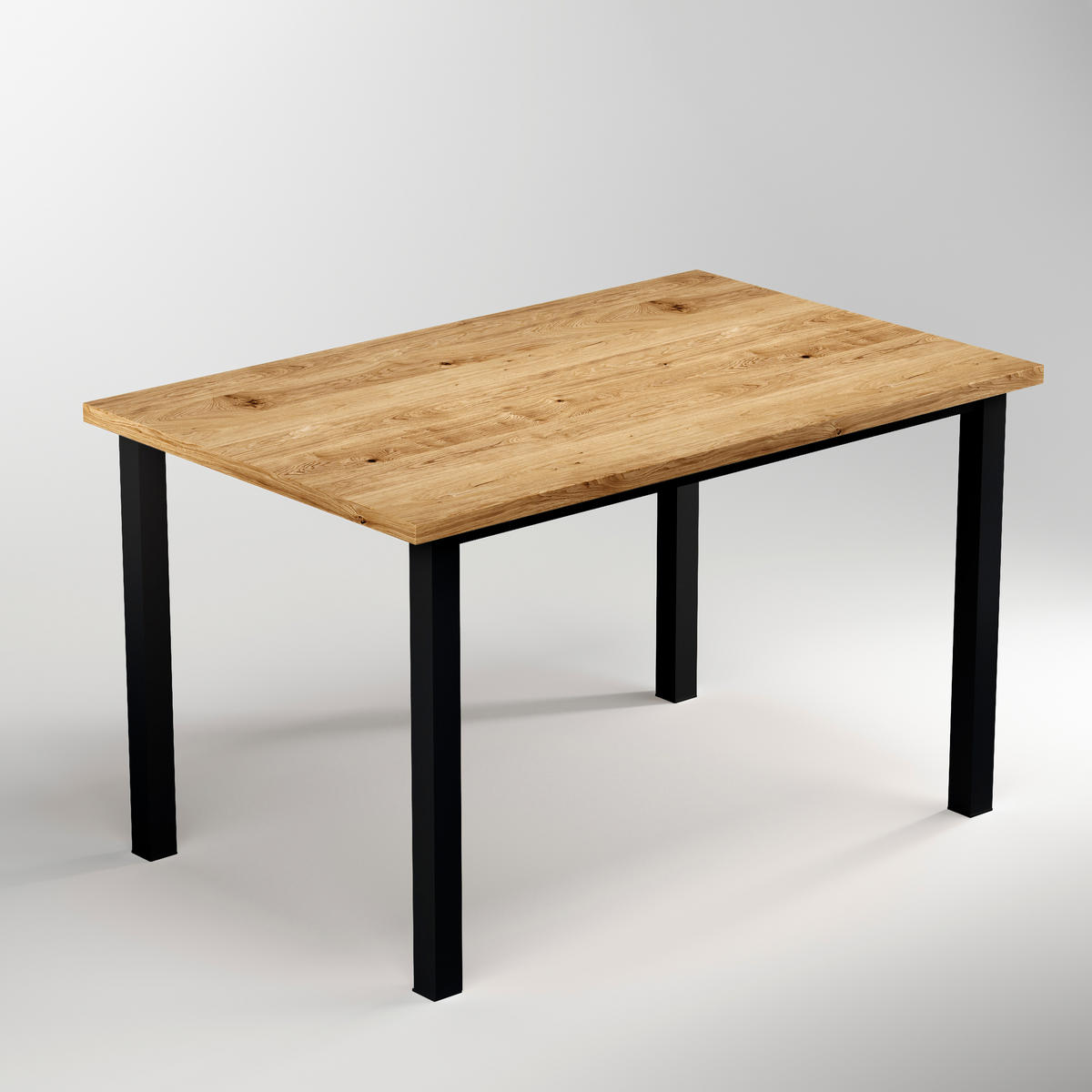 TISCHBEINE und Tischrahmen Quadratische, 50x50mm, 1150x750mm, Stahl, Schwarz lackiert - Schwarz, Metall (27.5/7/108.5cm) - EMUCA