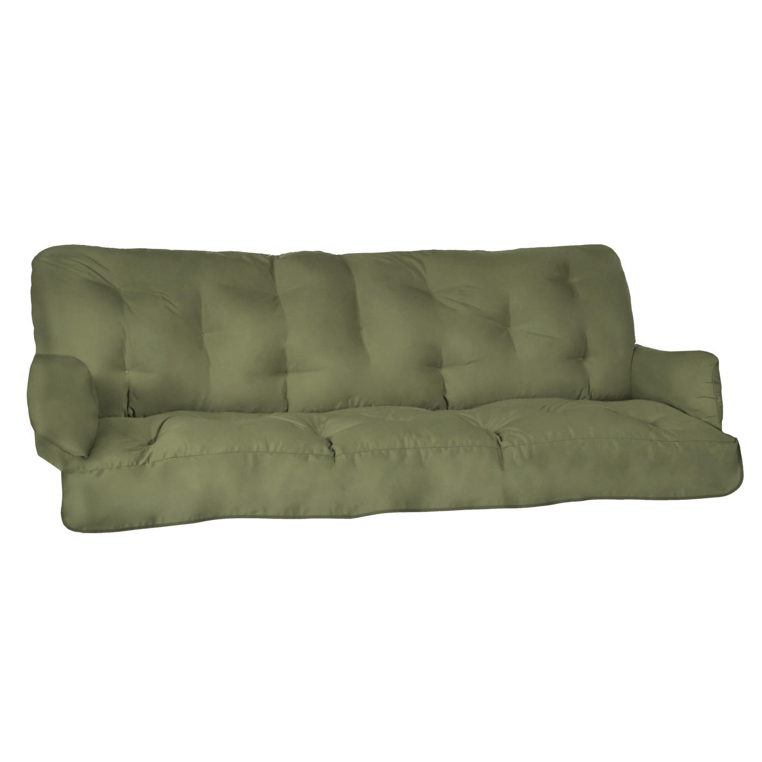 AUFLAGE für Hollywoodschaukel Flair HS 180x50x8cm Olivgrün - Olivgrün, Textil (50/180cm) - Beautissu 