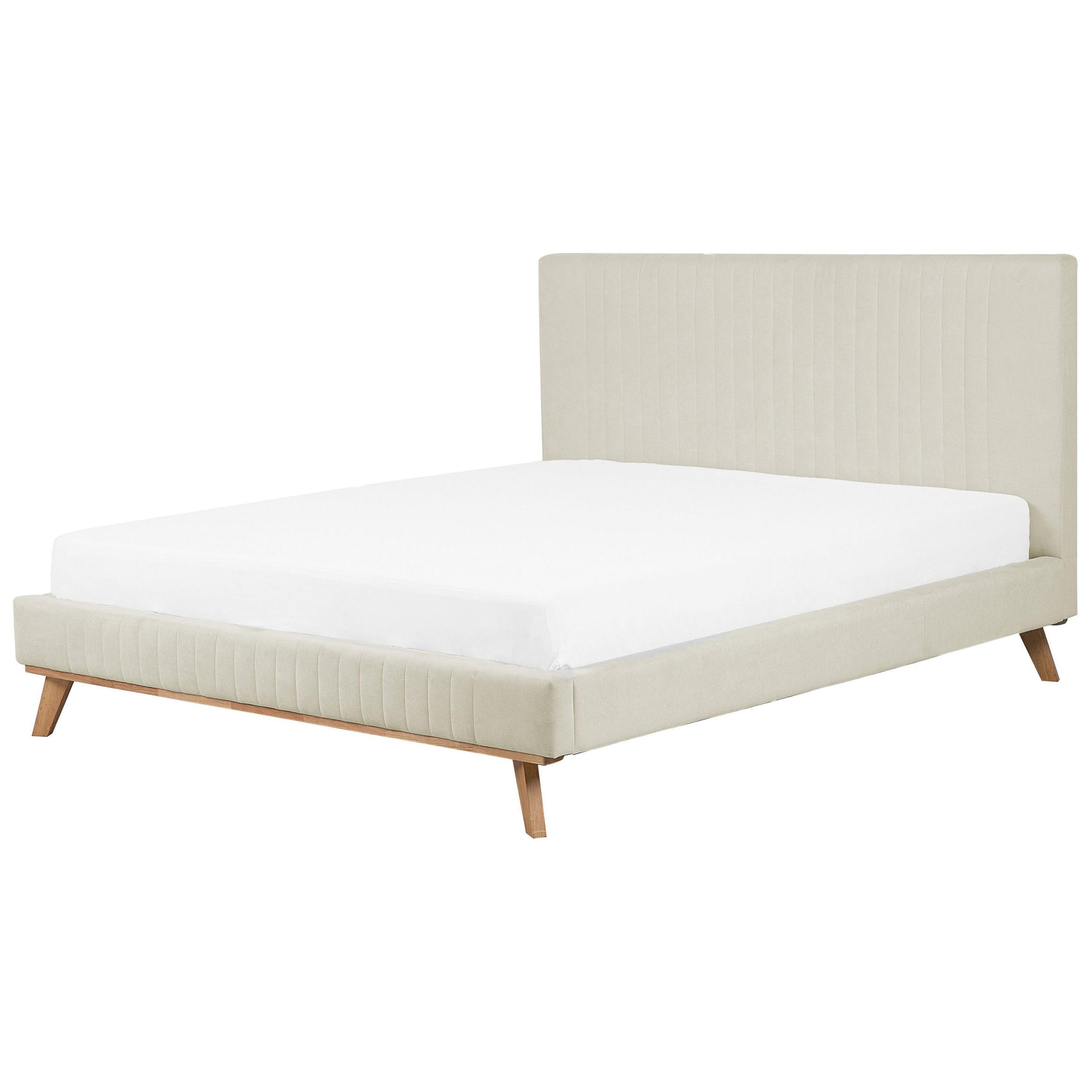 POLSTERBETT mit Lattenrost 180x200 cm Beige Talence - Beige, Textil (180/200cm) - Beliani
