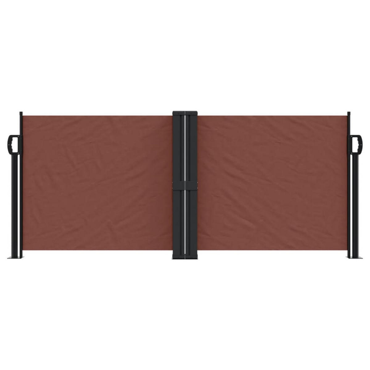 SEITENMARKISE Ausziehbar Braun 100x600 cm - Braun, Metall (600/100cm) - furnicato