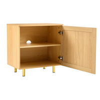 SIDEBOARD 60/40/63 cm aus MDF mit Rattangeflecht-Tür Natur - Naturfarben, Holzwerkstoff (60/63/40cm) - Modenvie