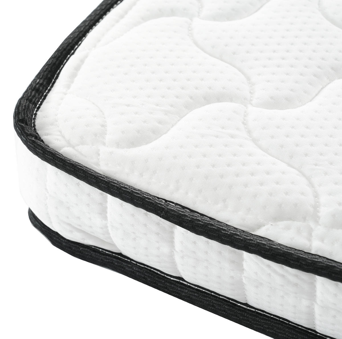 HOCHBETT 90/200 cm Weiß mit Tisch und großem Stauraum mit Matratze - Weiß, Holzwerkstoff (90/200cm) - OKWISH