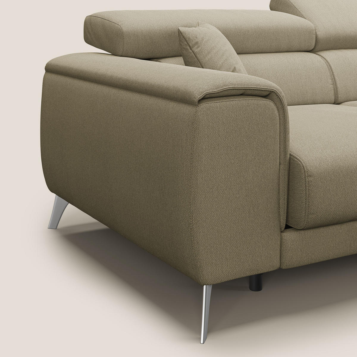 ECKSOFA LINKS Fusion - Beige, Textil (260/102cm) - Divani.store
