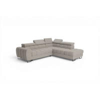 ECKSOFA Bastien Max Mit Schlaffunktion - Beige, Holzwerkstoff/Textil (260/225cm) - Fun Möbel