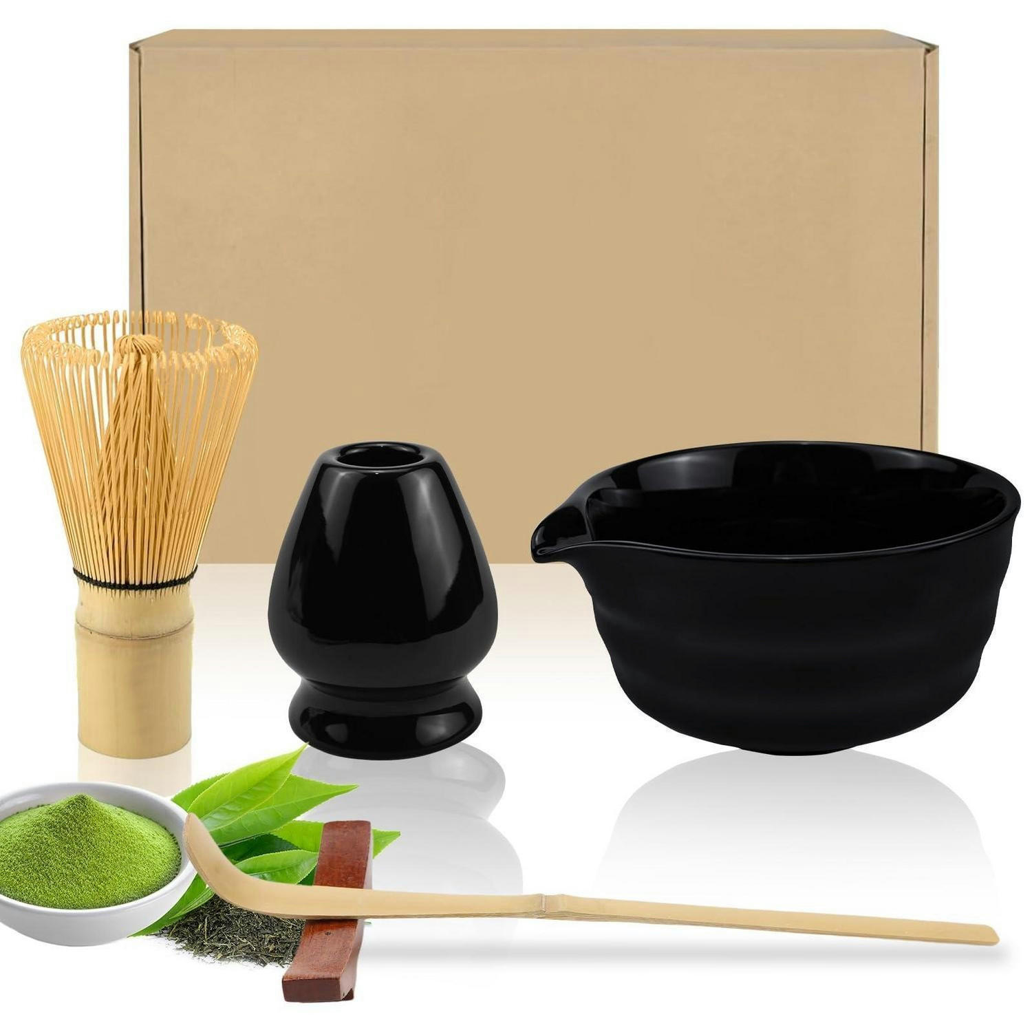 MATCHA Set 5-teilig Schwarz - Schwarz, Keramik (14/7.5/18cm)