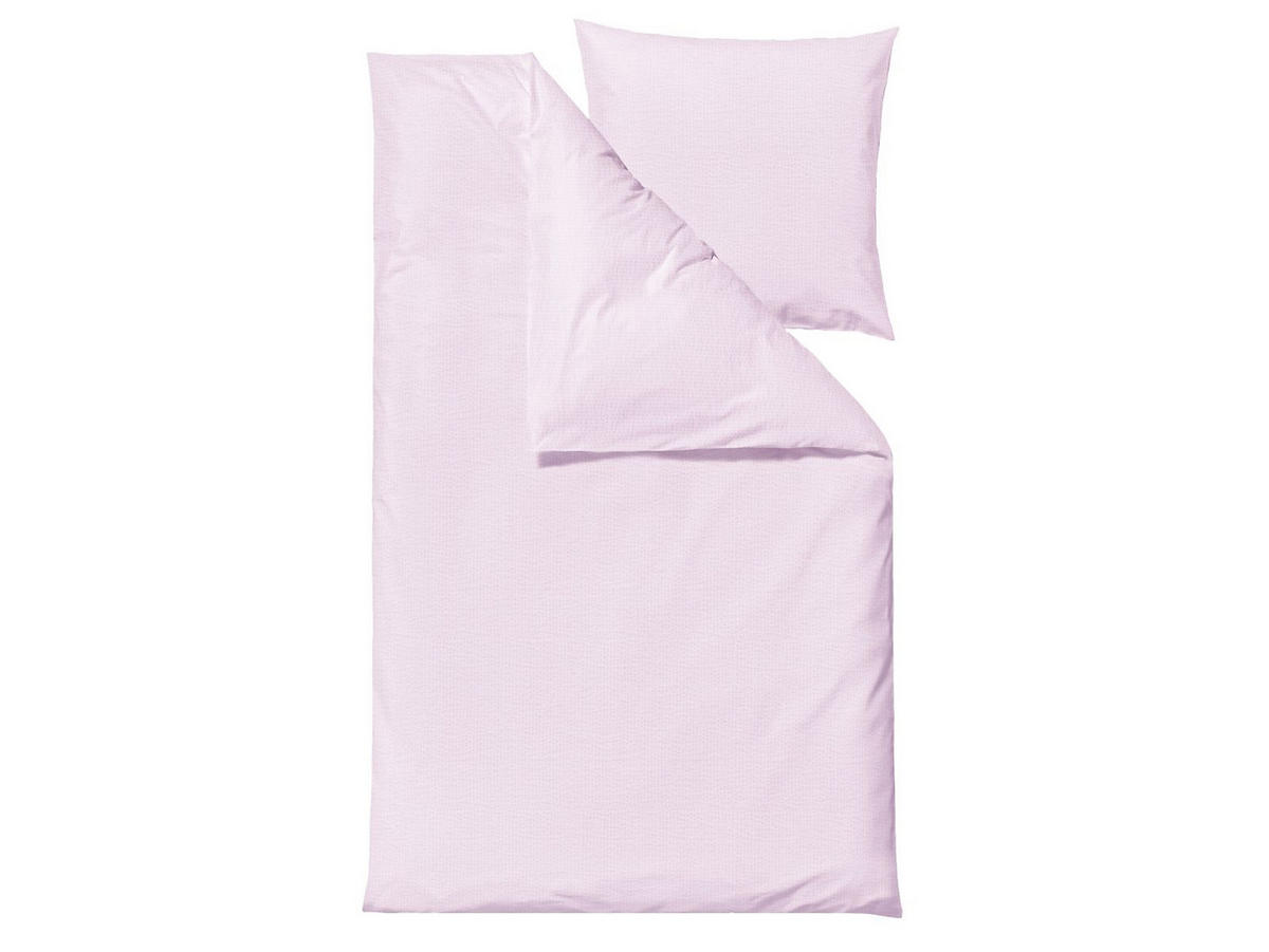 BETTWÄSCHE Wave rosa 135/200 cm Bio-Baumwolle - Rosa, Textil (135/200cm) - Södahl