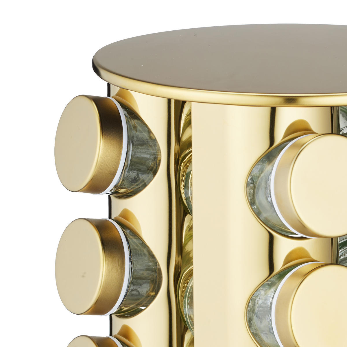 GEWÜRZKARUSSELL - Multicolor, Glas/Kunststoff (20/22/20cm) - Relaxdays