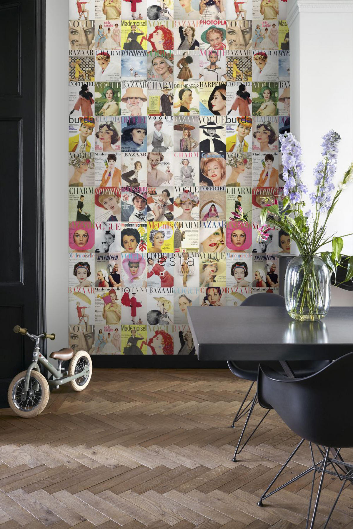 XXL-VLIESTAPETE Zeitschriften-Covers 50 x 900 cm - Gelb, Papier (50/900cm) - ESTAhome