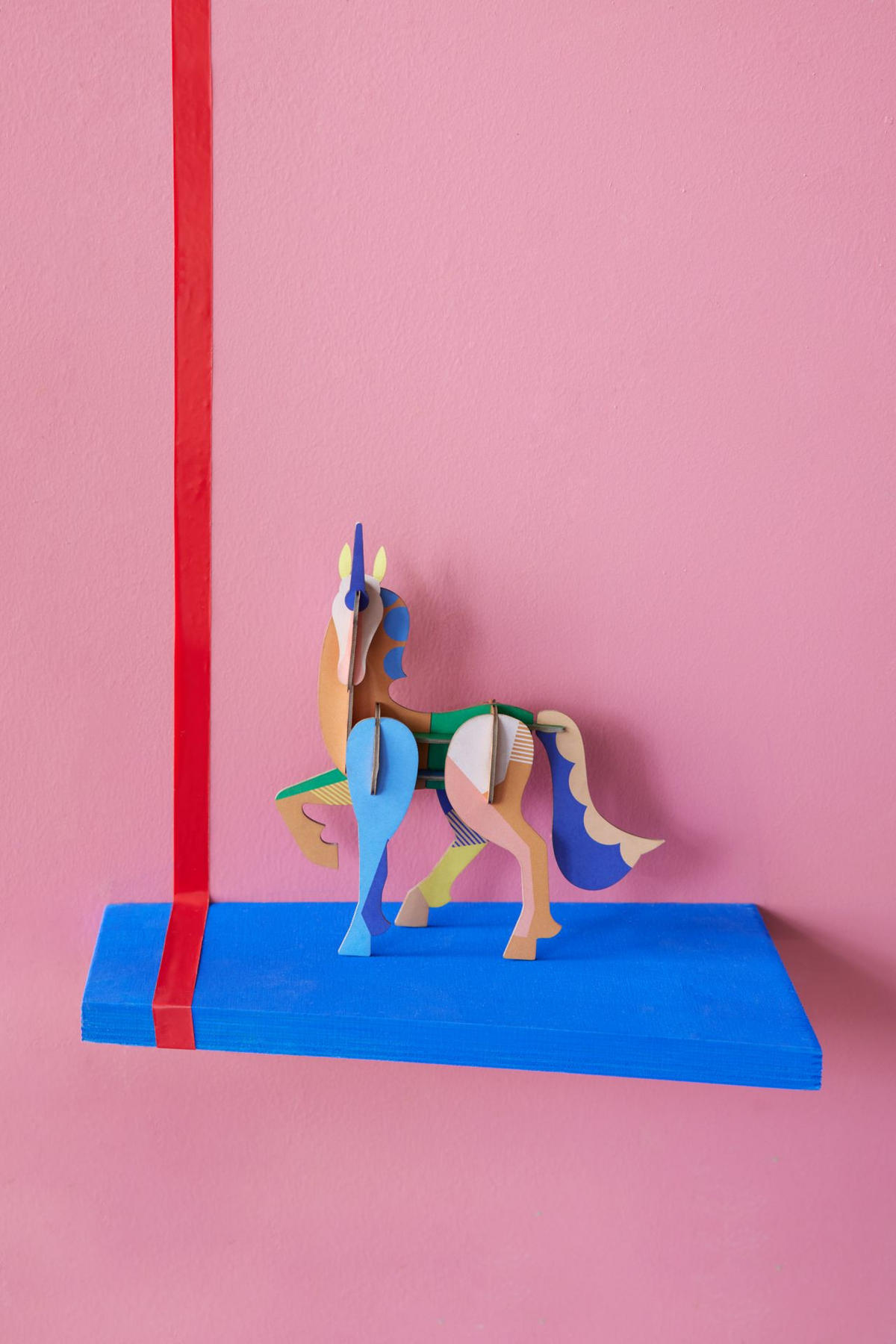 DEKOFIGUR Leuchts Einhorn 4.3/17.6 cm - Multicolor, Wellpappe (4.3/17.6/16cm) - KUNSTLOFT