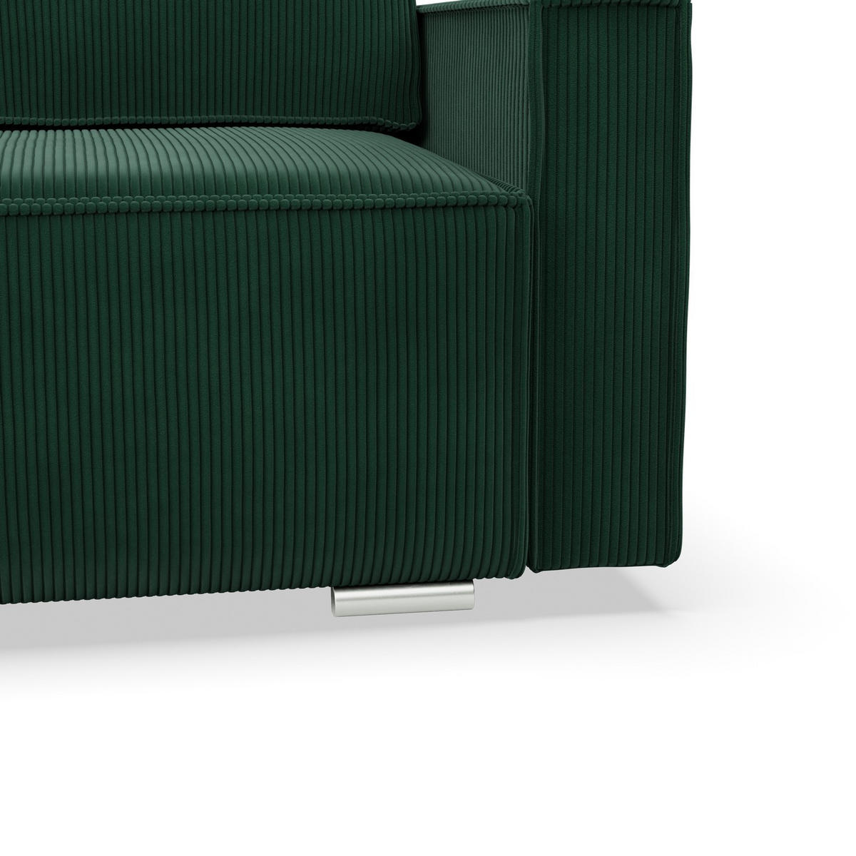 ECKSOFA MIT SCHLAFFUNKTION NOTO BONELL Dunkelgrün - Dunkelgrün, Textil (142/231cm) - Mebligo