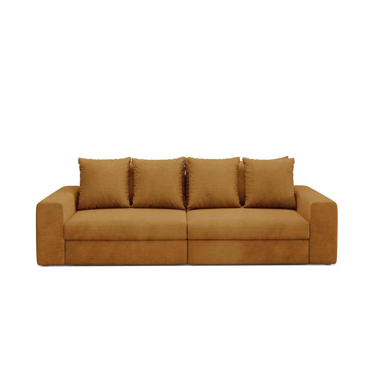 SOFA Paola 3 Sitzplätze Senfgelb - Gelb, Holz (272/86/120cm) - Petits-meubles