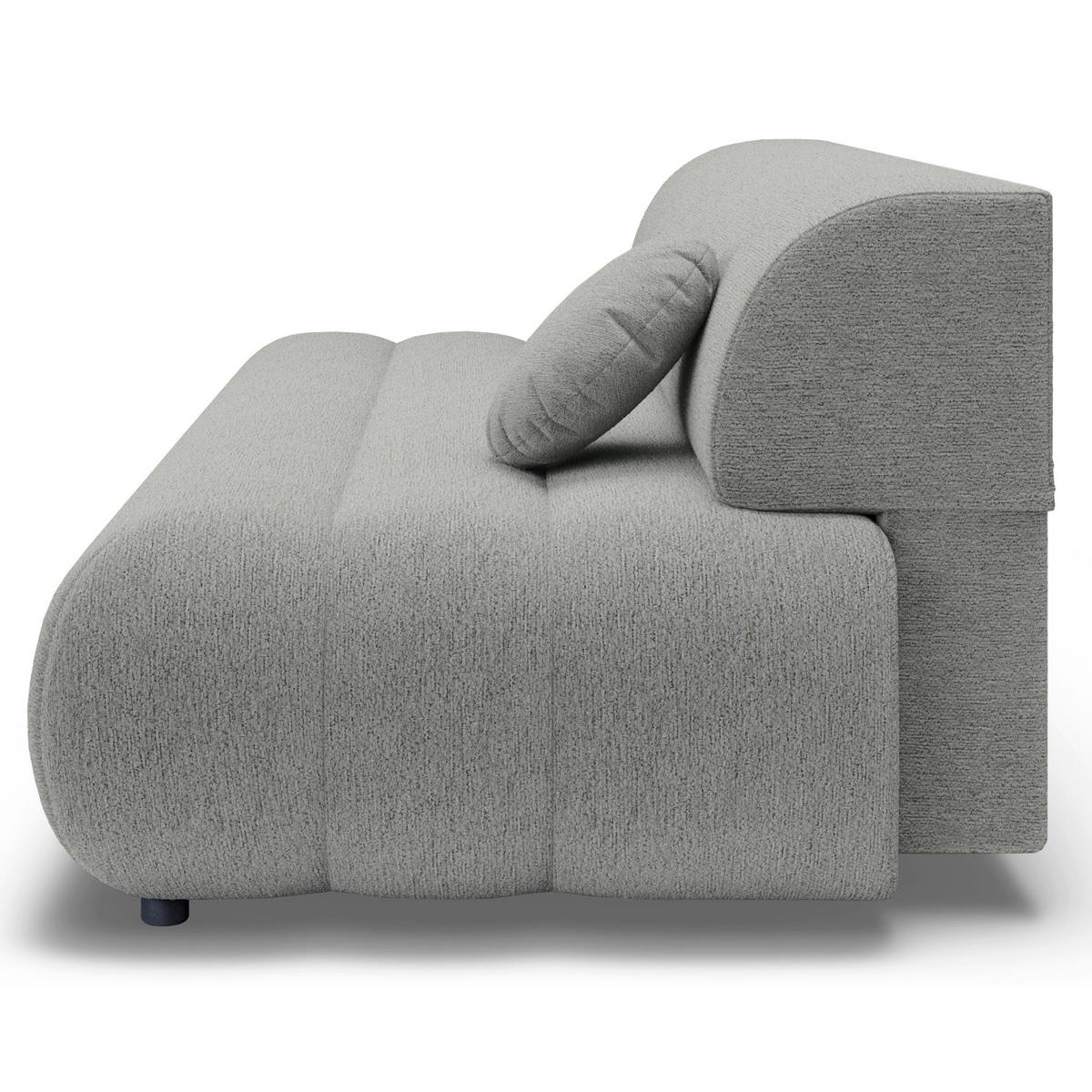 POHOVKA Arione, světle šedá, 214 cm - černá/světle šedá, dřevo/plast (214/74/104cm) - Selsey